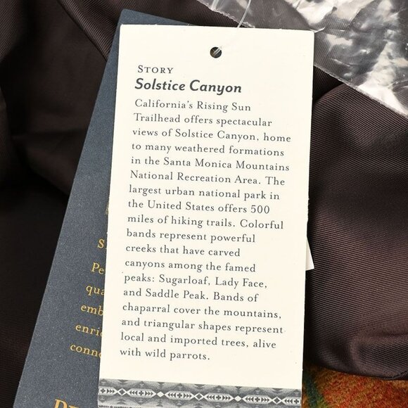 Pendleton Mens Solstice Canyon Brownsville Wool Blend Shearling Collar Coat XL - Picture 2 of 4